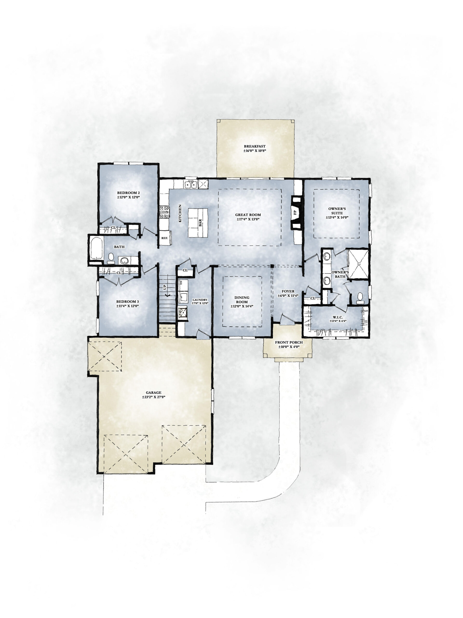 Lot 257 main level floorplan