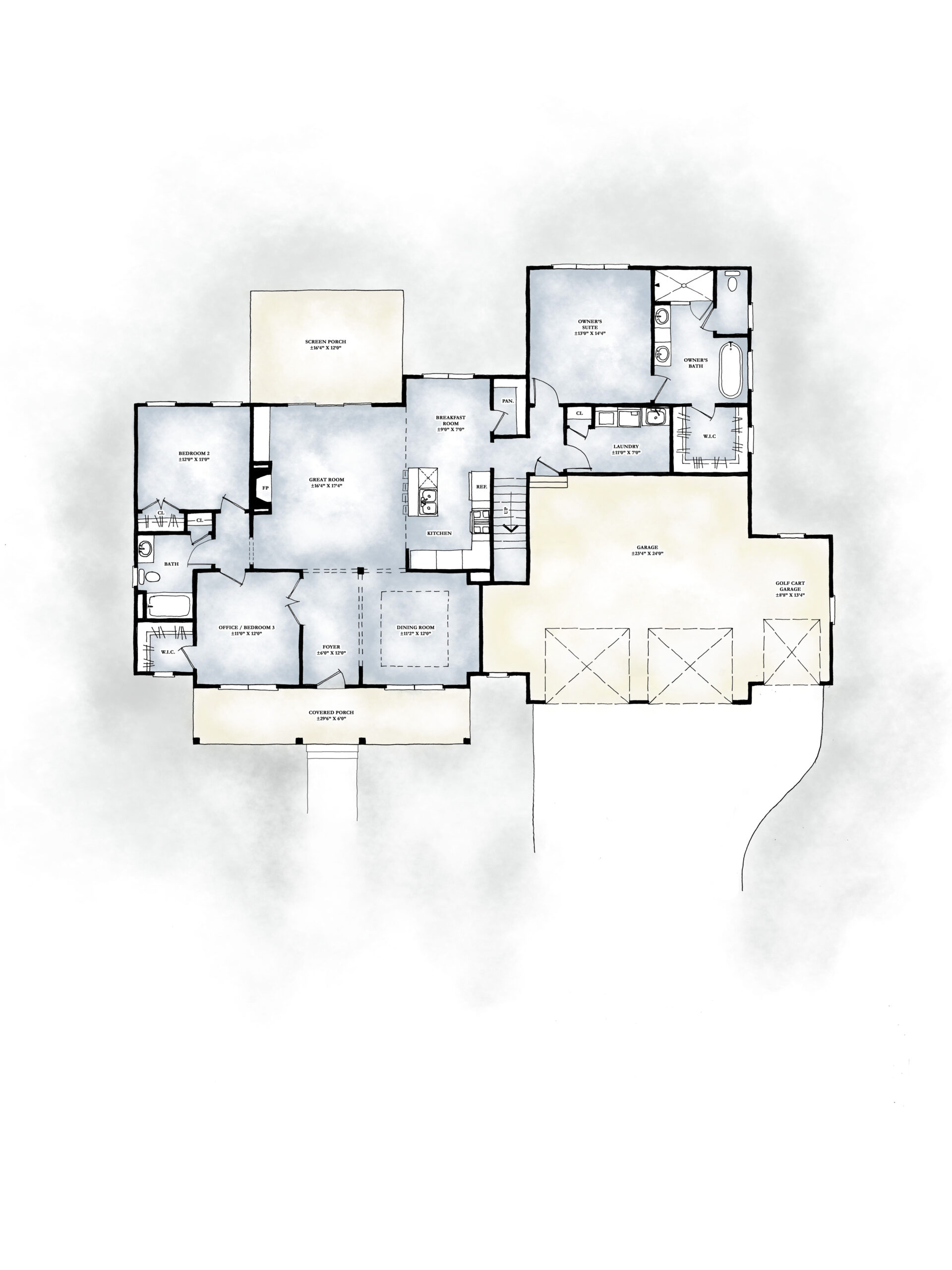 Lot 427 main level floorplan